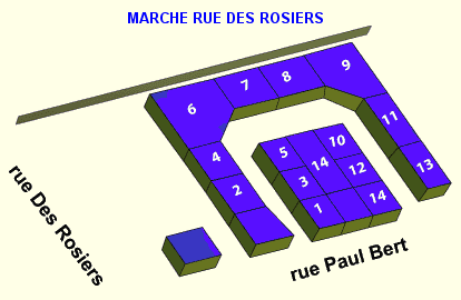 Map of rue des Rosiers